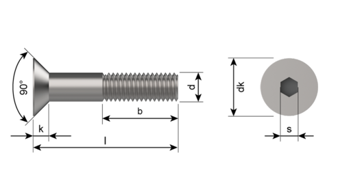 M8X16 SOCKET CSK BUMAX 88 ISO 10642