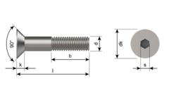 M8X16 SOCKET CSK BUMAX 88 ISO 10642