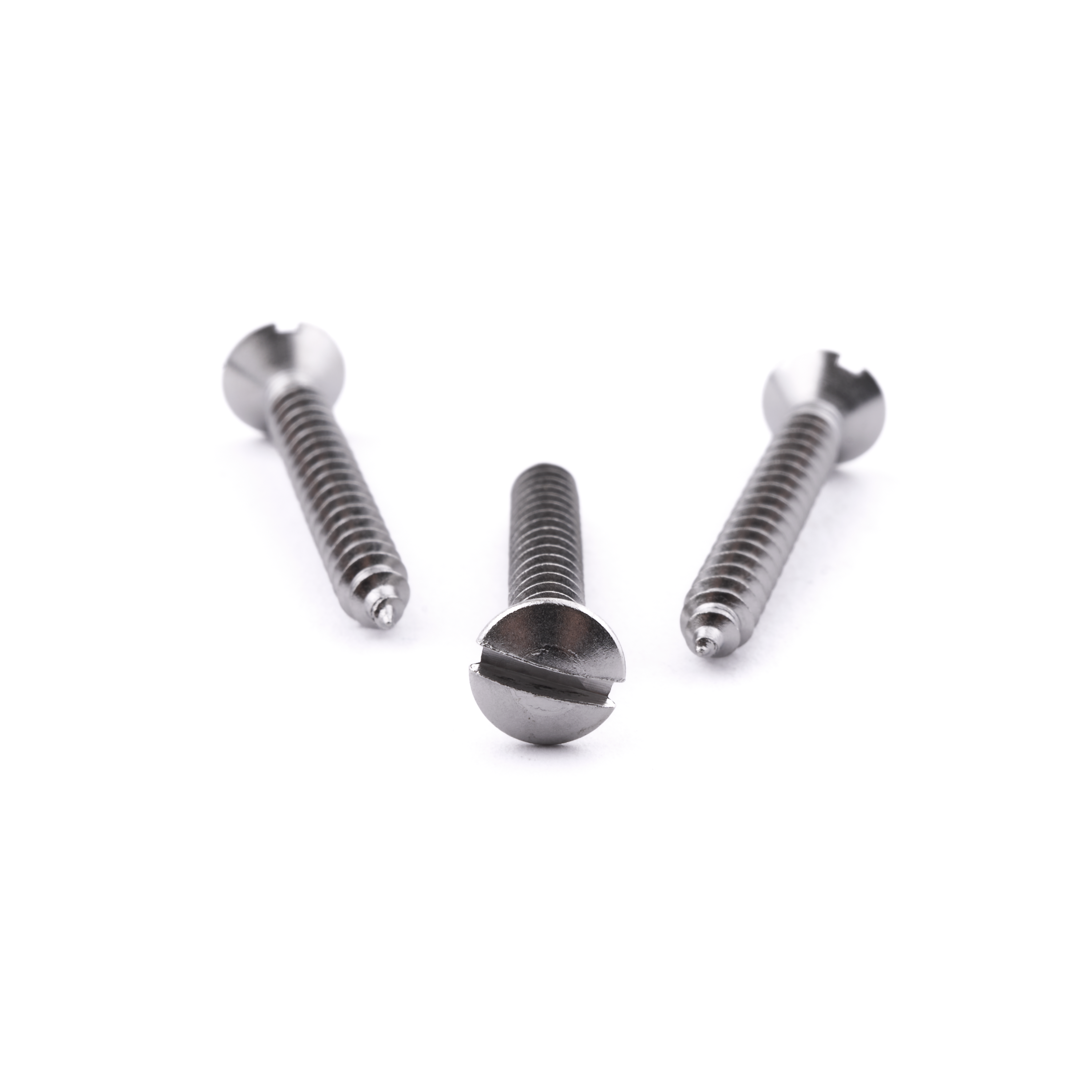 Slotted Raised Countersunk AB Self-Tapping Screw DIN 7973
