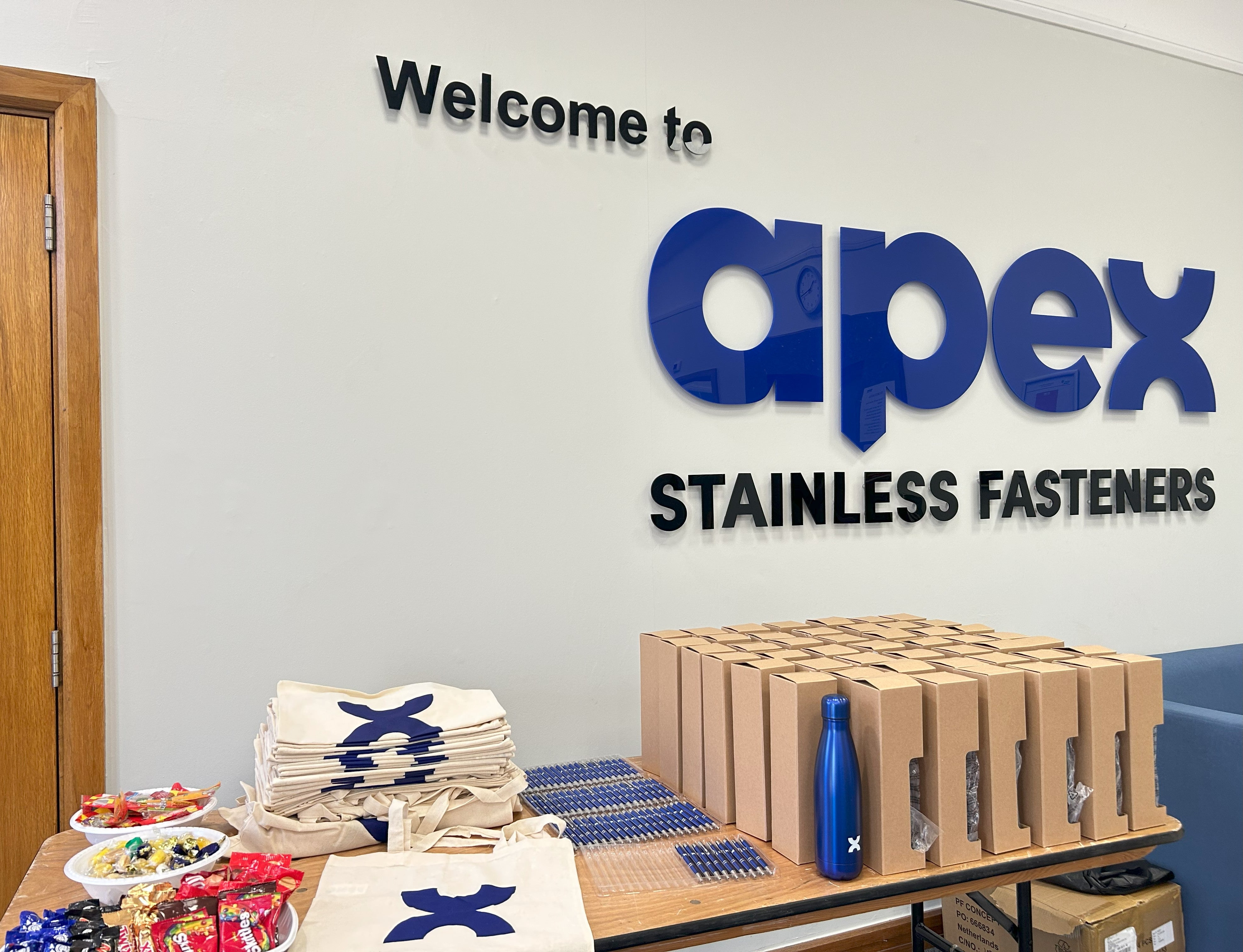New Apex merchandise at Wednesbury